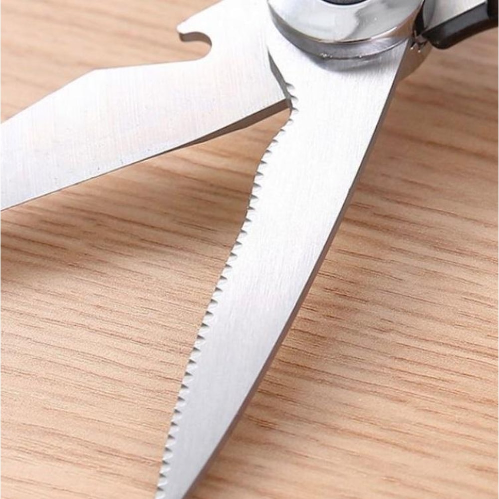 Multifunctional Kitchen Scissors With Food Clamp Heavy Duty Kitchen Scissors Stainless Steel 4