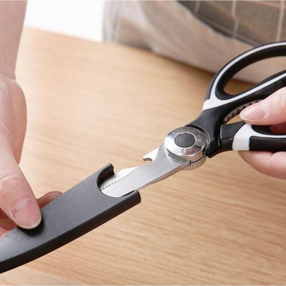 Multifunctional Kitchen Scissors With Food Clamp Heavy Duty Kitchen Scissors Stainless Steel 6