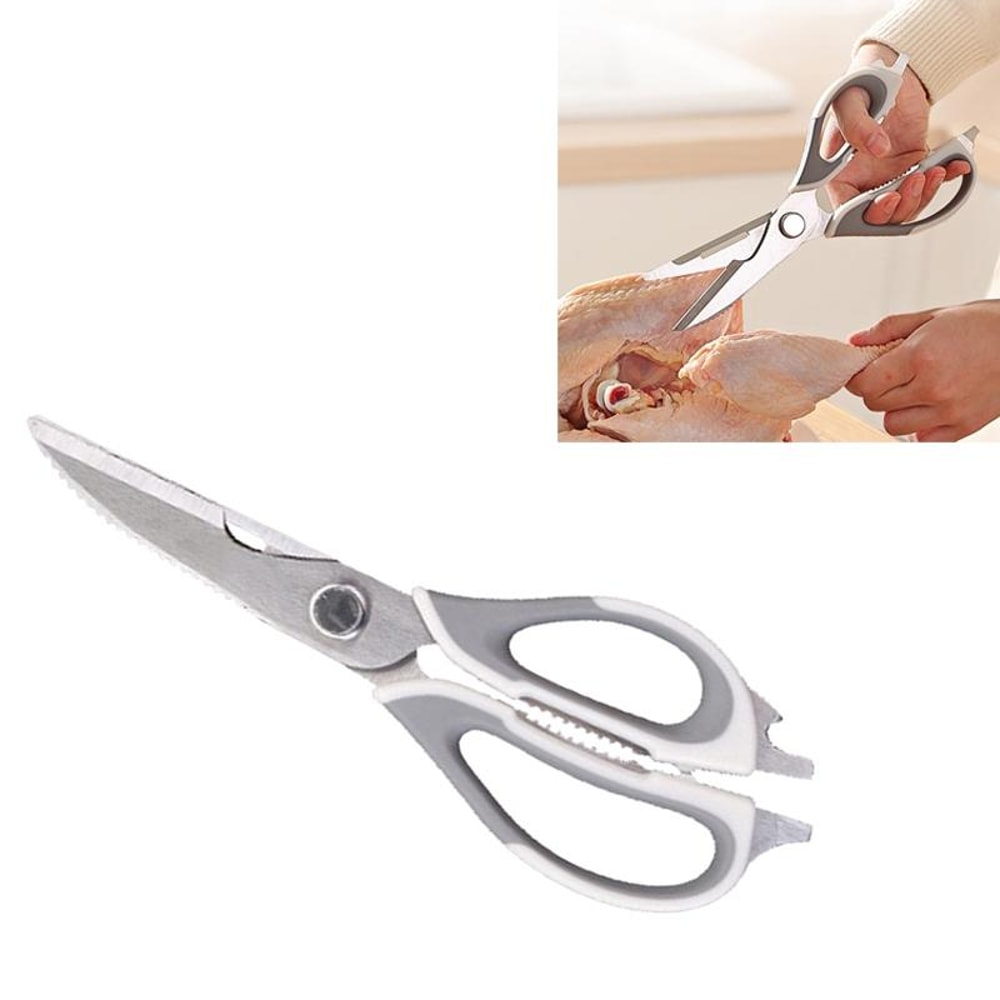 Multifunctional Kitchen Scissors with Food Clamp, Heavy Duty Kitchen Scissors Stainless Steel