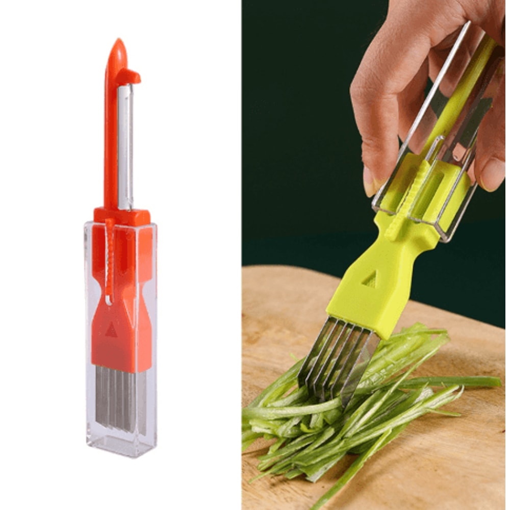 Green Onion Peeler And Scallion Shredder Tool 9