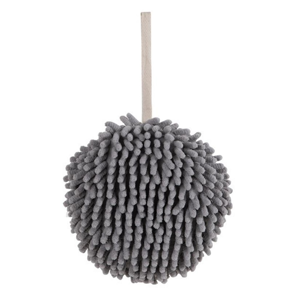 Soft Chenille Hanging Hand Towel Ball For Bathroom And Kitchen Quick Dry Hand Wipe 0