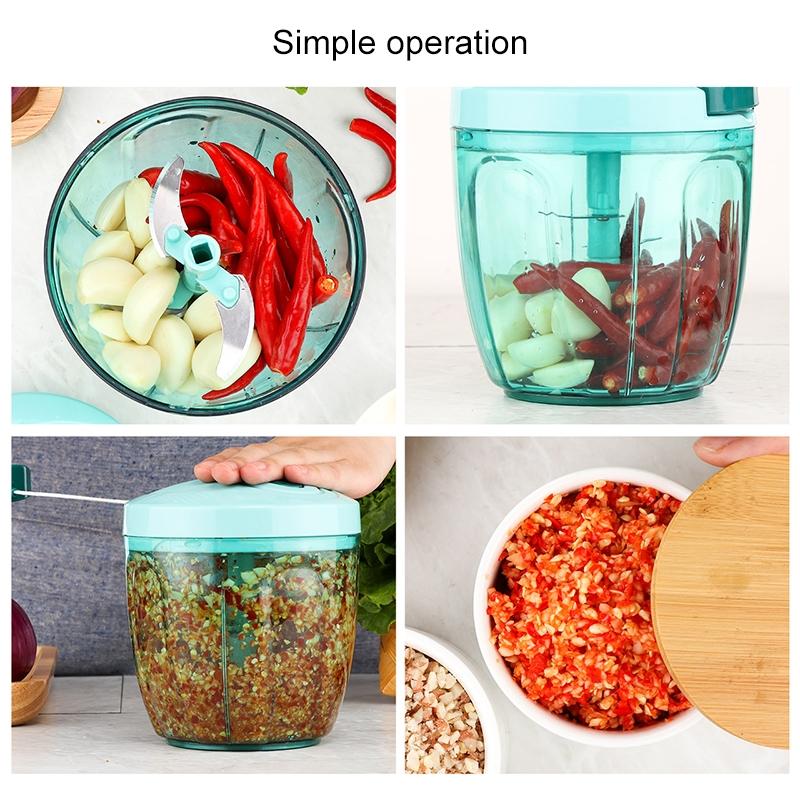 Manual Kitchen Stirrer Squeezer Tool Durable Handheld Food Mixer Press 4