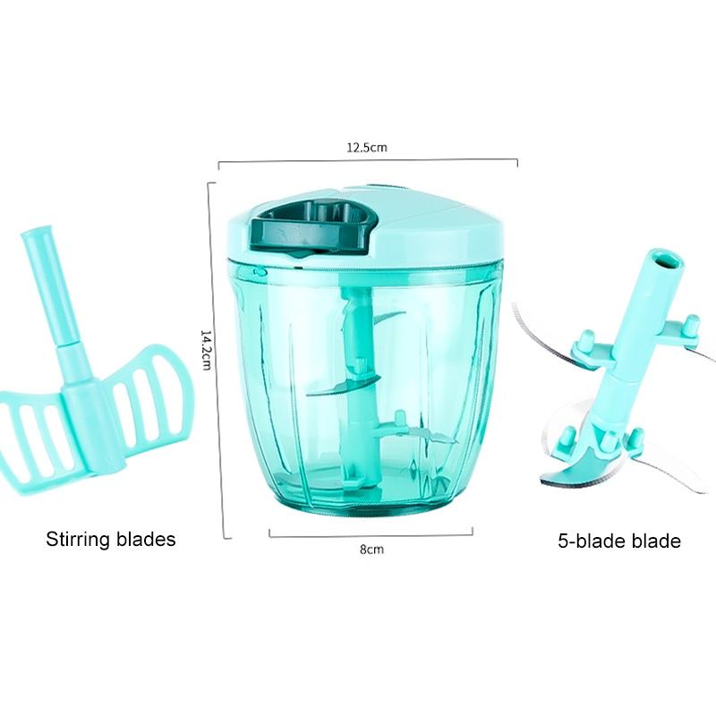Manual Kitchen Stirrer Squeezer Tool Durable Handheld Food Mixer Press 5