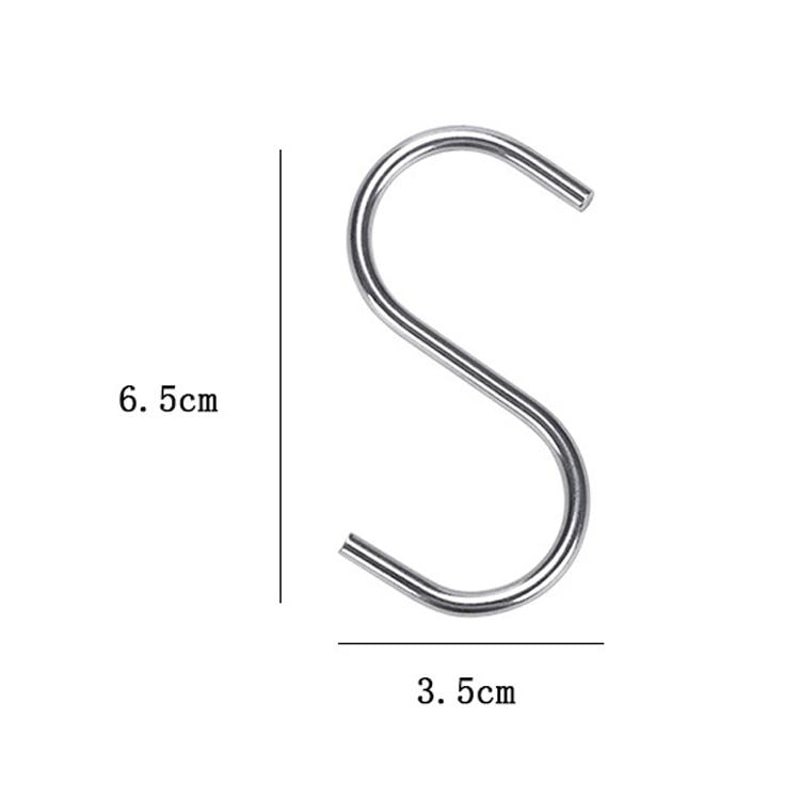 Stainless Steel Kitchen Hooks Set For SpaceSaving Utensil Storage 1