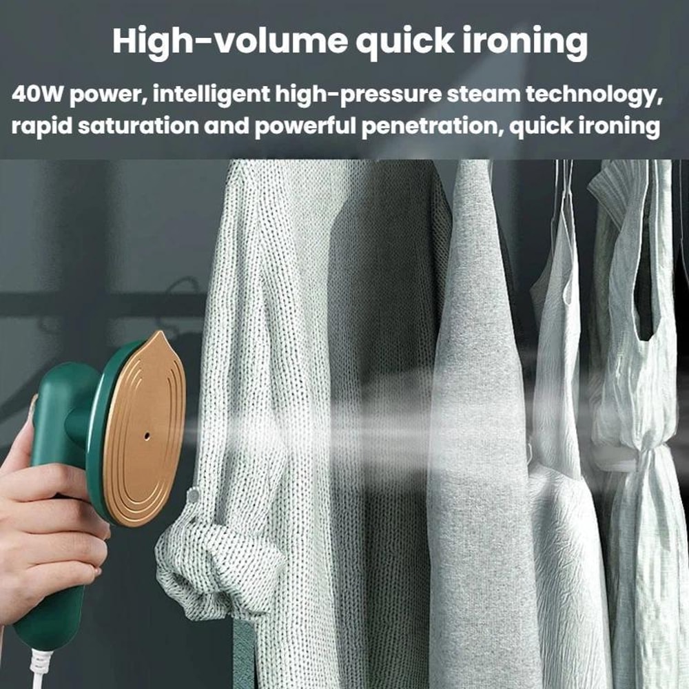 Portable Handheld Garment Steamer 2in1 Wet Dry Travel Iron 1