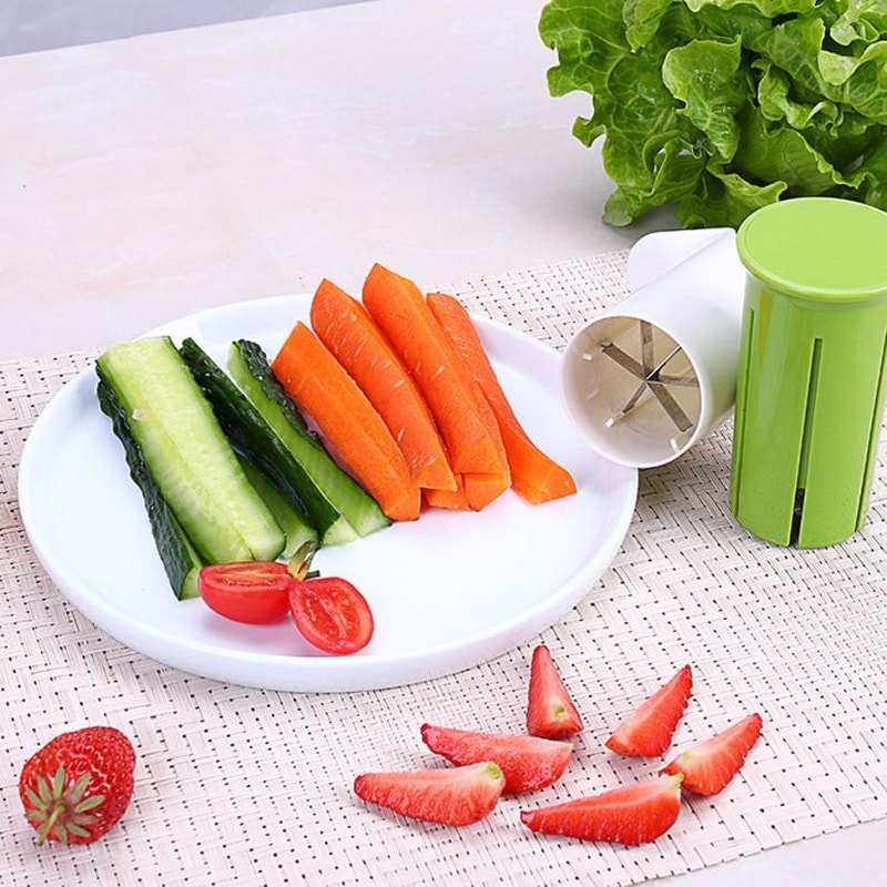 Multi-Blade Vegetable Slicer Cutter Tool for Cucumber and Carrot Prep