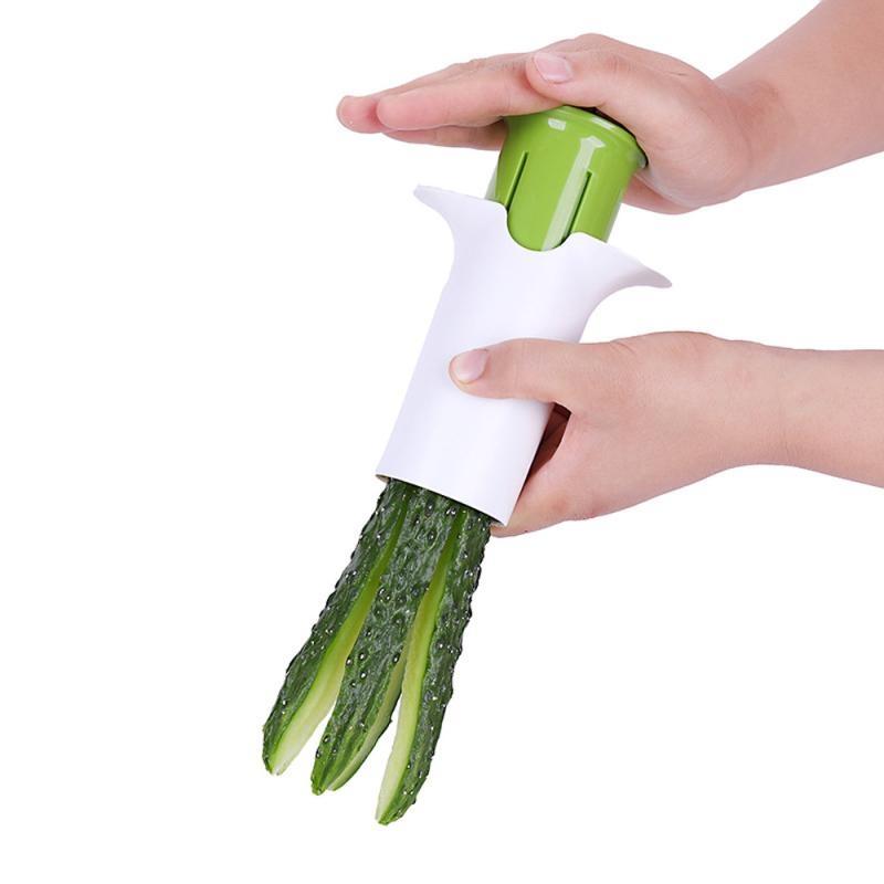 Multi-Blade Vegetable Slicer Cutter Tool for Cucumber and Carrot Prep
