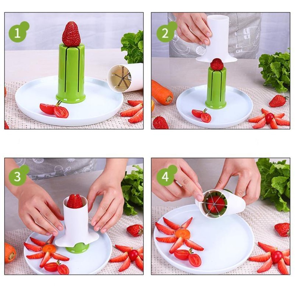Multi-Blade Vegetable Slicer Cutter Tool for Cucumber and Carrot Prep