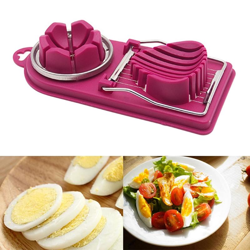Egg Slicer And Egg Cutter Set For HardBoiled Eggs And Soft Fruits 0