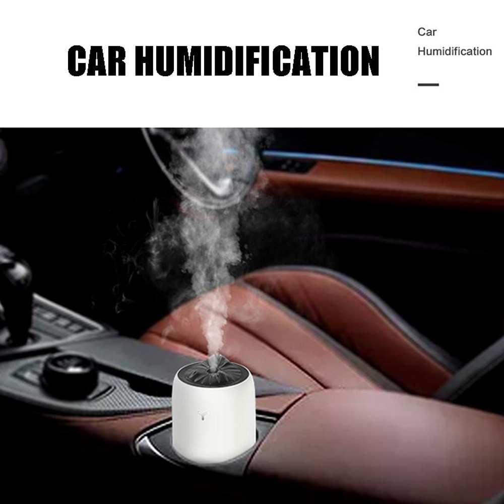 Portable Car Humidifier With Night Light USB Aroma Diffuser Air Purifier 7