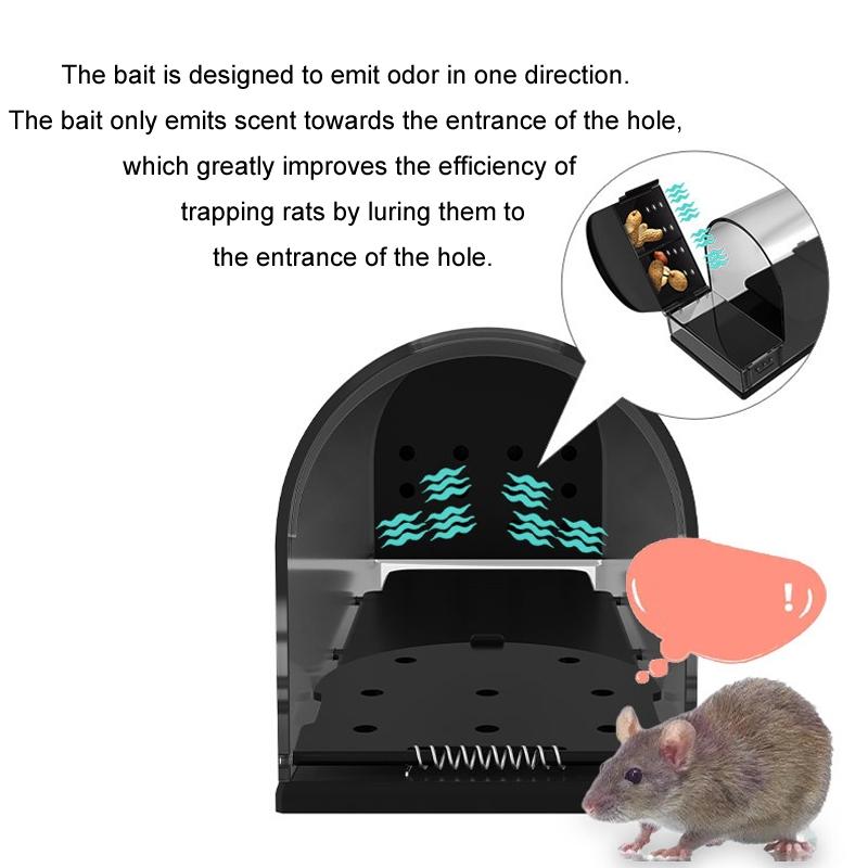 Automatic High Sensitivity Mousetrap, Reusable Humane Plastic Mouse Trap for Home & Business