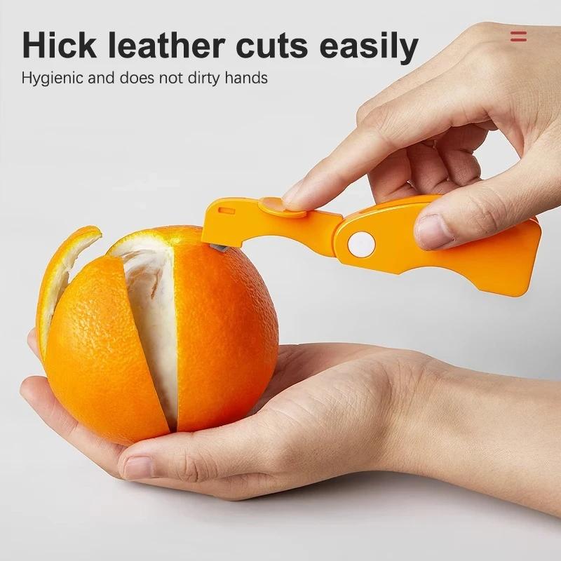 Foldable Orange Peeler Tool For Easy Citrus Peeling And Clean Hands 2