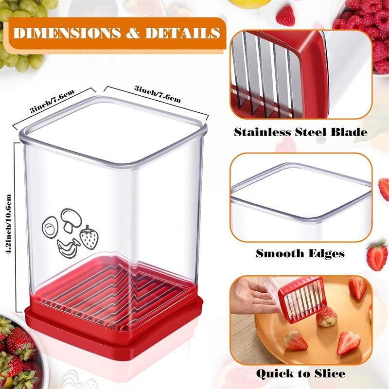 Multi Function Vegetable Cutter with Push Plate Compact Kitchen Slicer Tool
