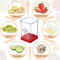 Multi Function Vegetable Cutter with Push Plate Compact Kitchen Slicer Tool