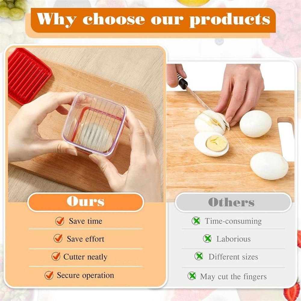 Multi Function Vegetable Cutter with Push Plate Compact Kitchen Slicer Tool