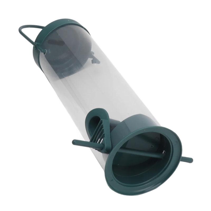 Transparent Hanging Bird Feeder Squirrel Proof Outdoor Automatic Feeding Station 3