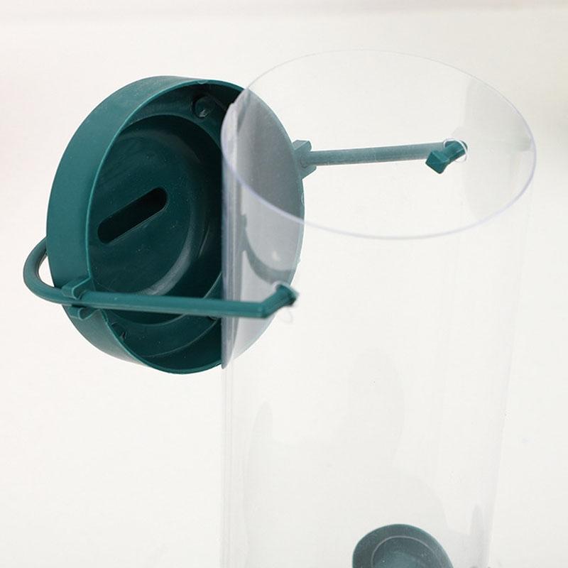 Transparent Hanging Bird Feeder Squirrel Proof Outdoor Automatic Feeding Station 4