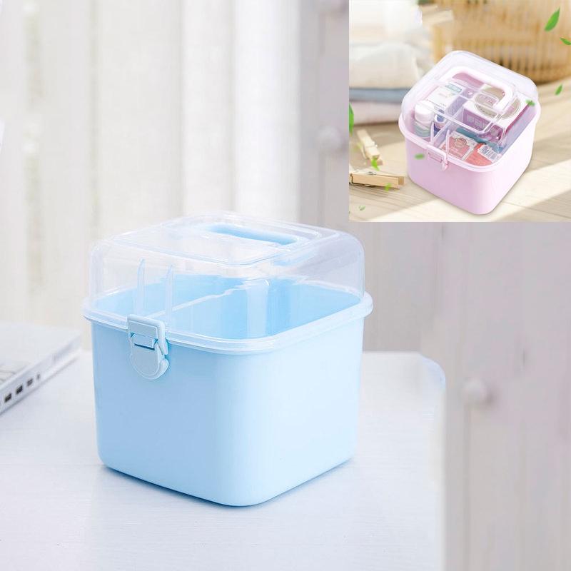 Transparent Rotating Cosmetic Storage Box Multi Purpose Organizer For Jewelry Medicine And Daily Es 9