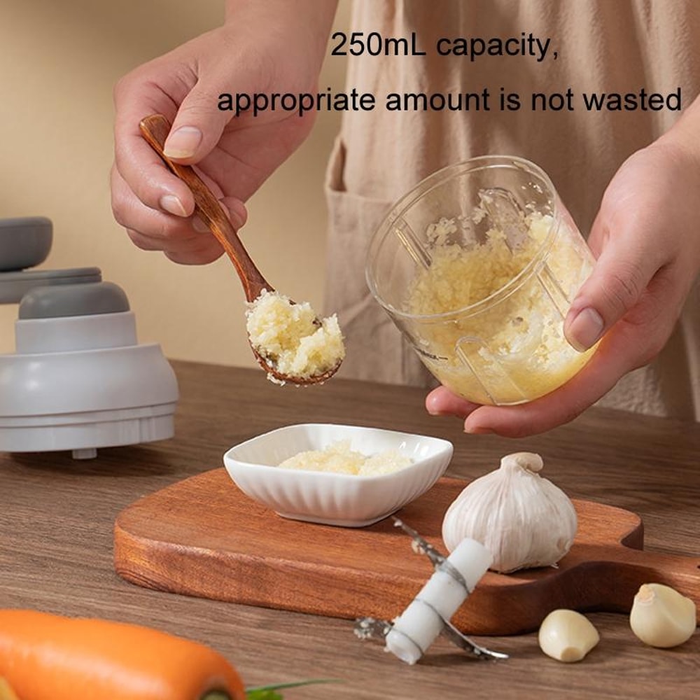 Manual Garlic Chopper Mini Food Processor Vegetable Cutter 8
