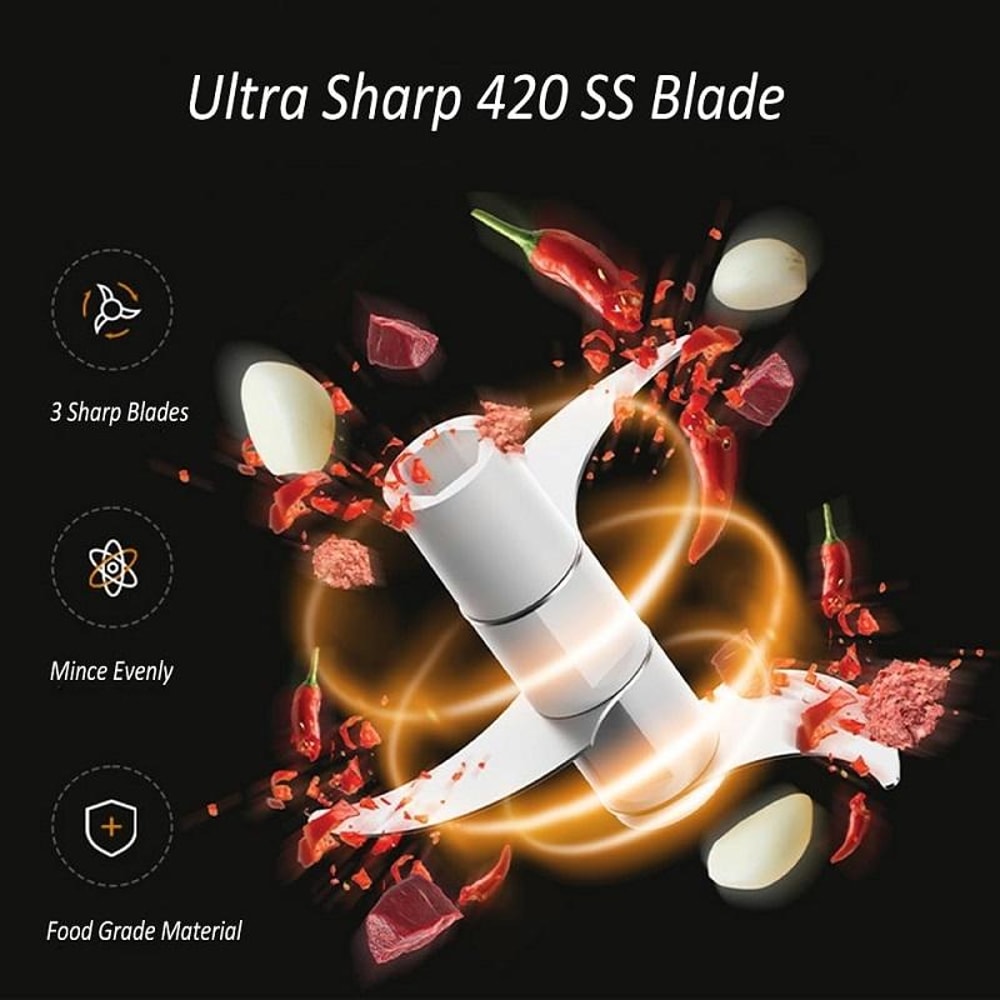 Manual Garlic Chopper Mini Food Processor Vegetable Cutter 5