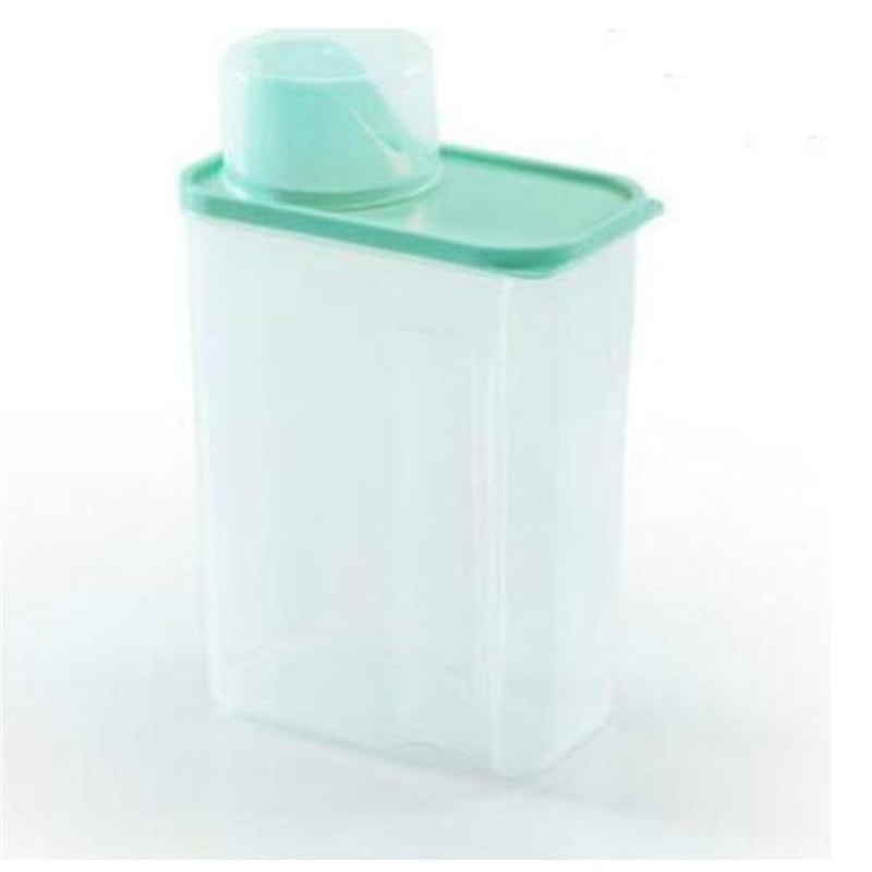 Airtight Transparent Laundry Detergent Storage Container 3L Plastic Washing Powder Organizer 2