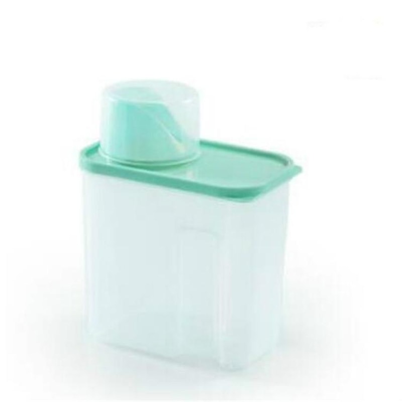 Airtight Transparent Laundry Detergent Storage Container 3L Plastic Washing Powder Organizer