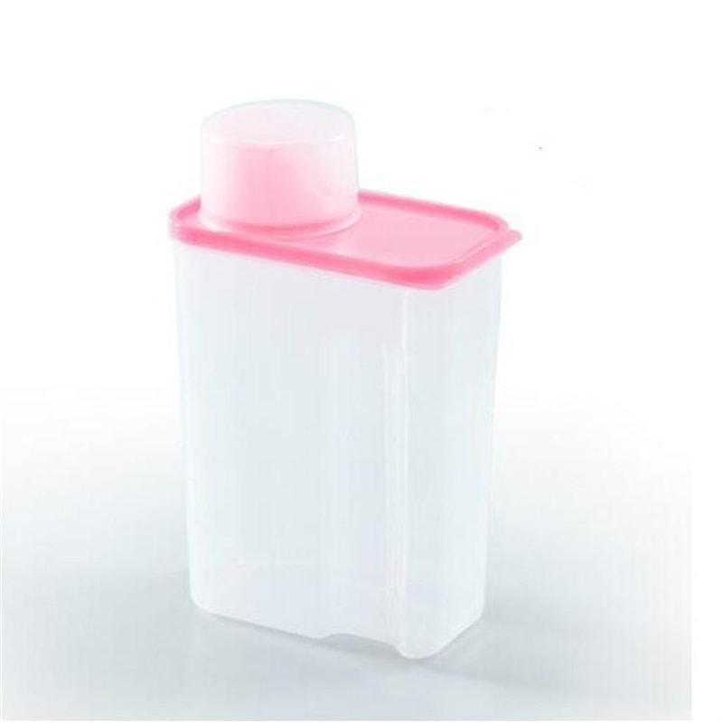 Airtight Transparent Laundry Detergent Storage Container 3L Plastic Washing Powder Organizer