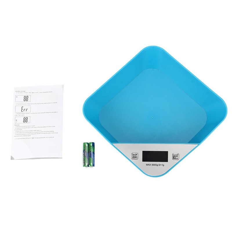 Digital Kitchen Scale With Bowl LED Food Weighing Scale 5