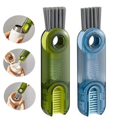 3-in-1 bottle lid cleaning brush set for deep cleaning cups, caps & grooves