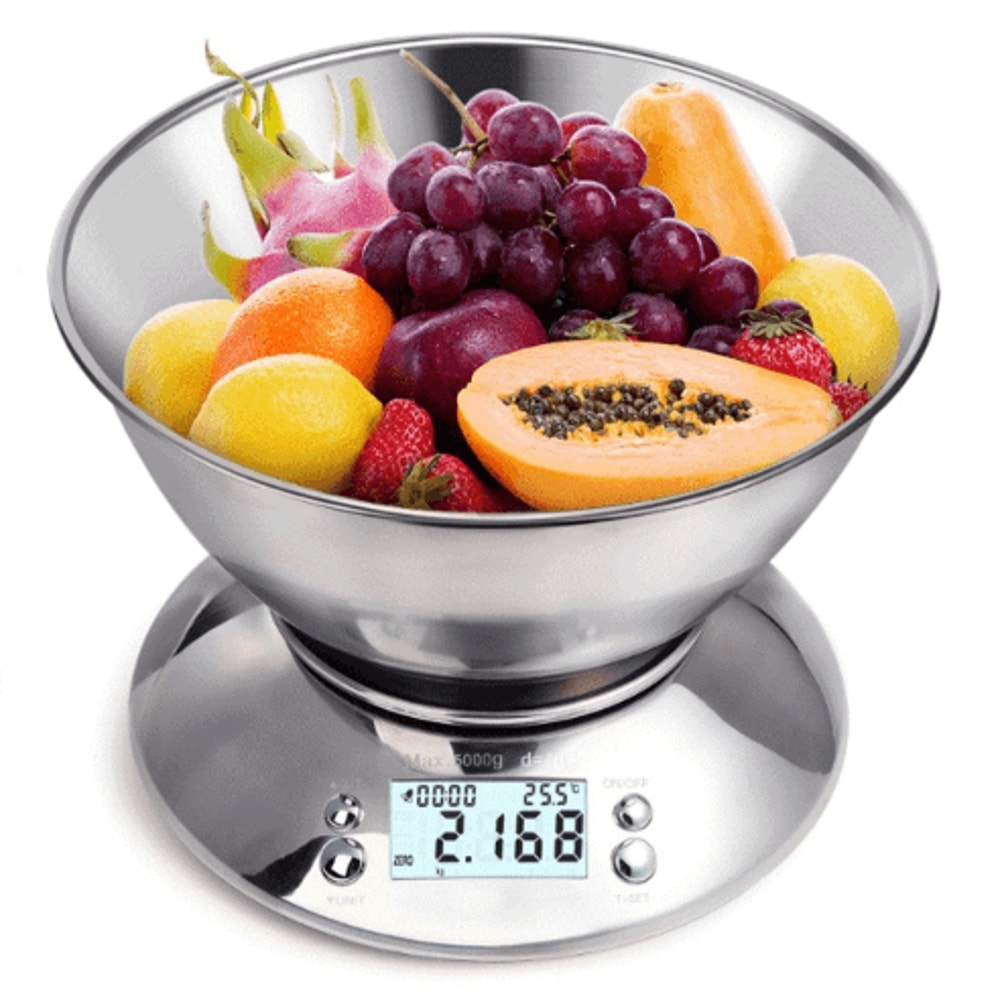 Digital Kitchen Scale With Bowl LED Food Weighing Scale 7