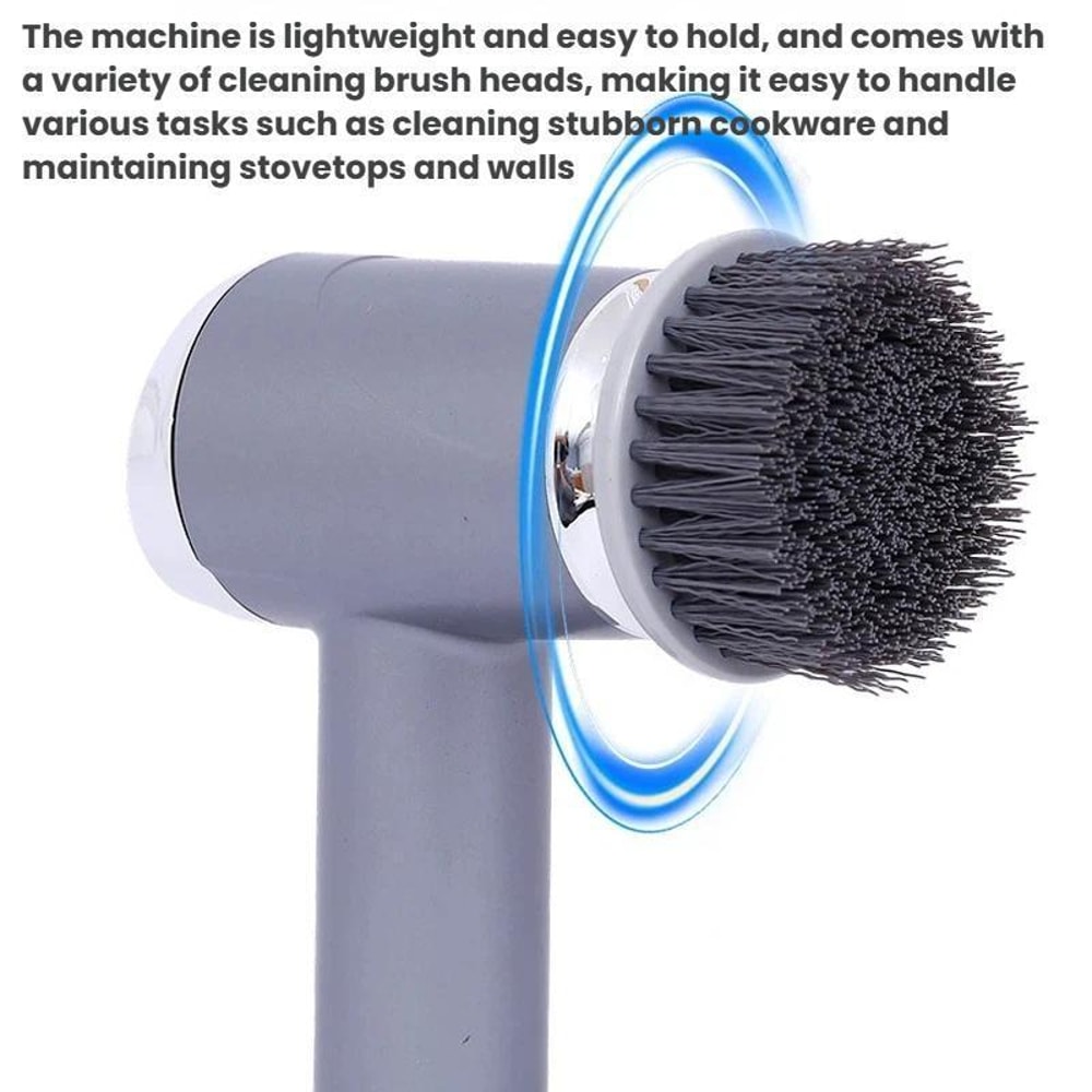 Kitchen Scrubber Brush Set With Replacement Heads For Dishes Pots And Pans 2