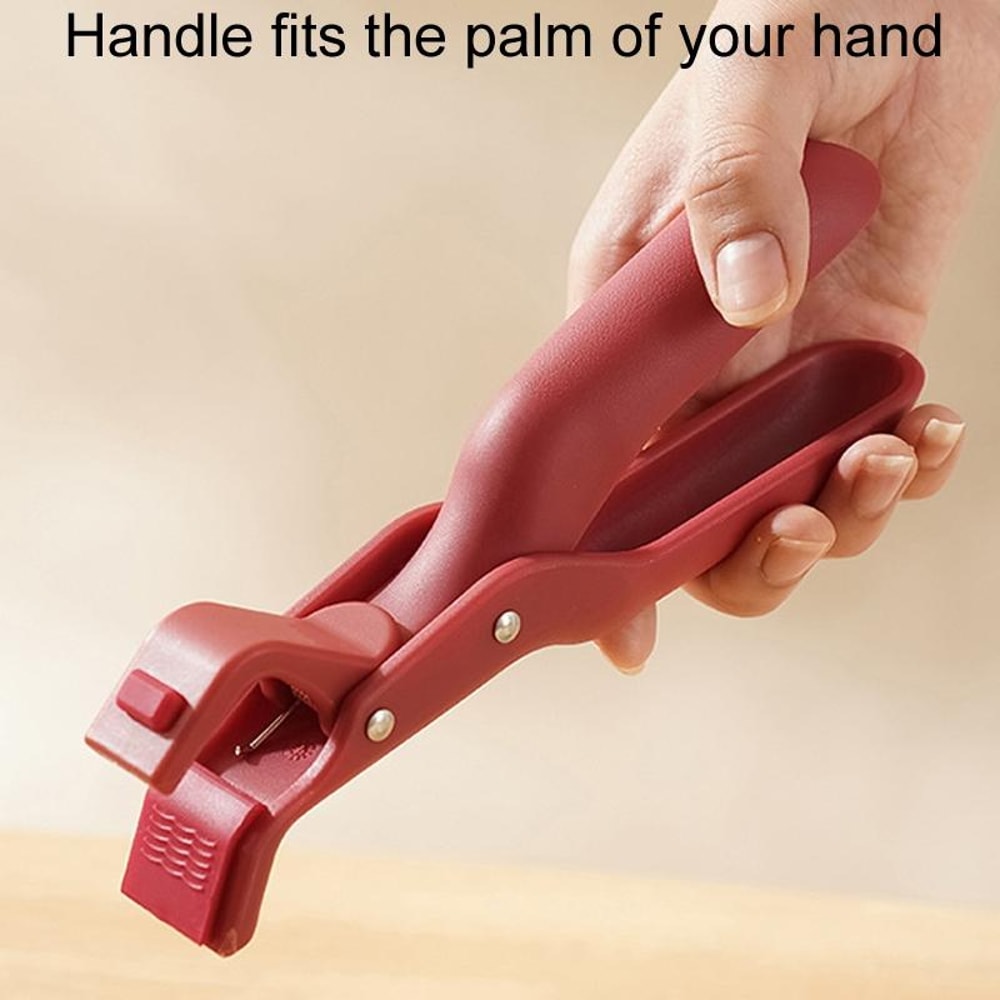 Rose Red Hot Plate Gripper AntiScald Bowl Clip Silicone Plate Holder 2