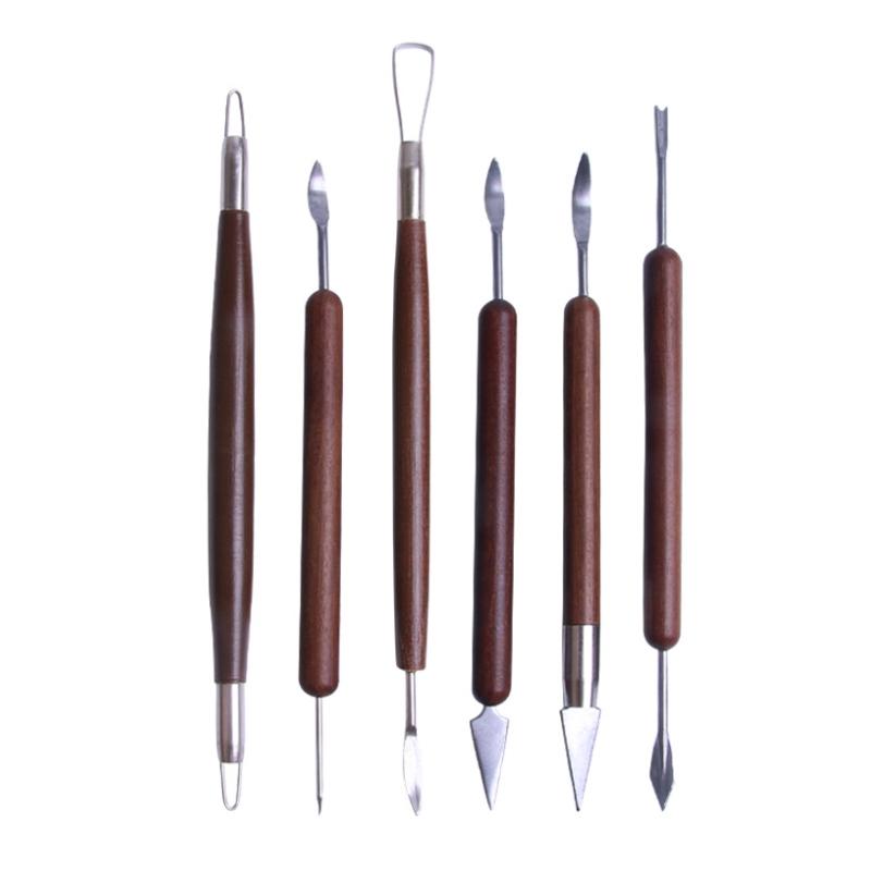 6Piece Pottery Trimming Tools Set For Clay Sculpting And Ceramic Art 1