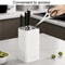 Compact Knife Organizer With Drain Tray Countertop Kitchen Knife Holder For Safe Everyday Storage 3