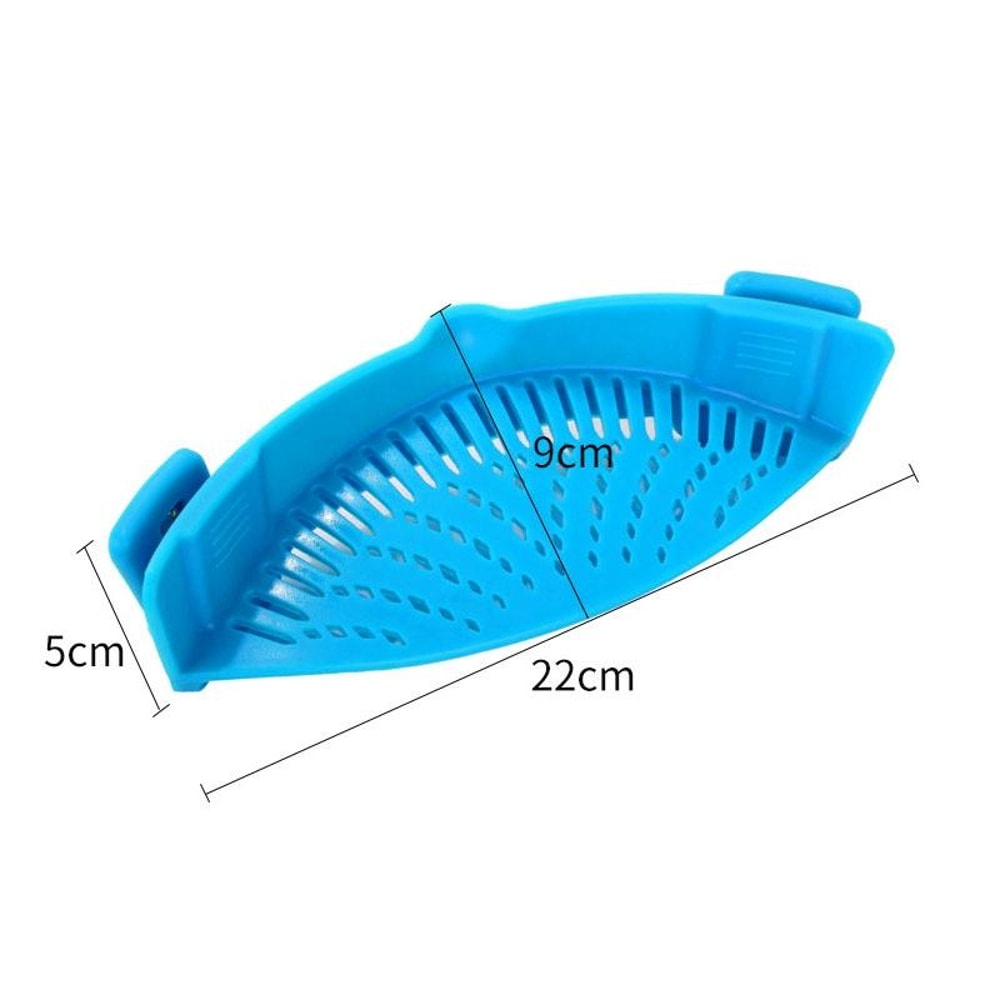 ClipOn Silicone Pasta Strainer For Pots Universal Kitchen Drainer 5