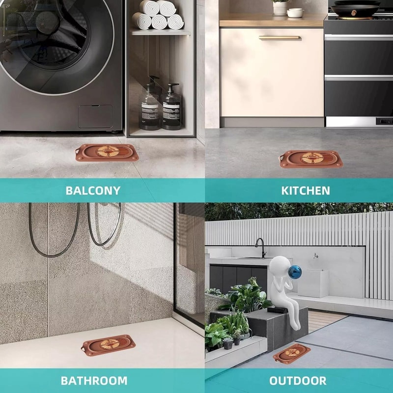 Sliding Drain Cover Silicone Sink Strainer Filter For Bathroom Kitchen Floor Drains 6