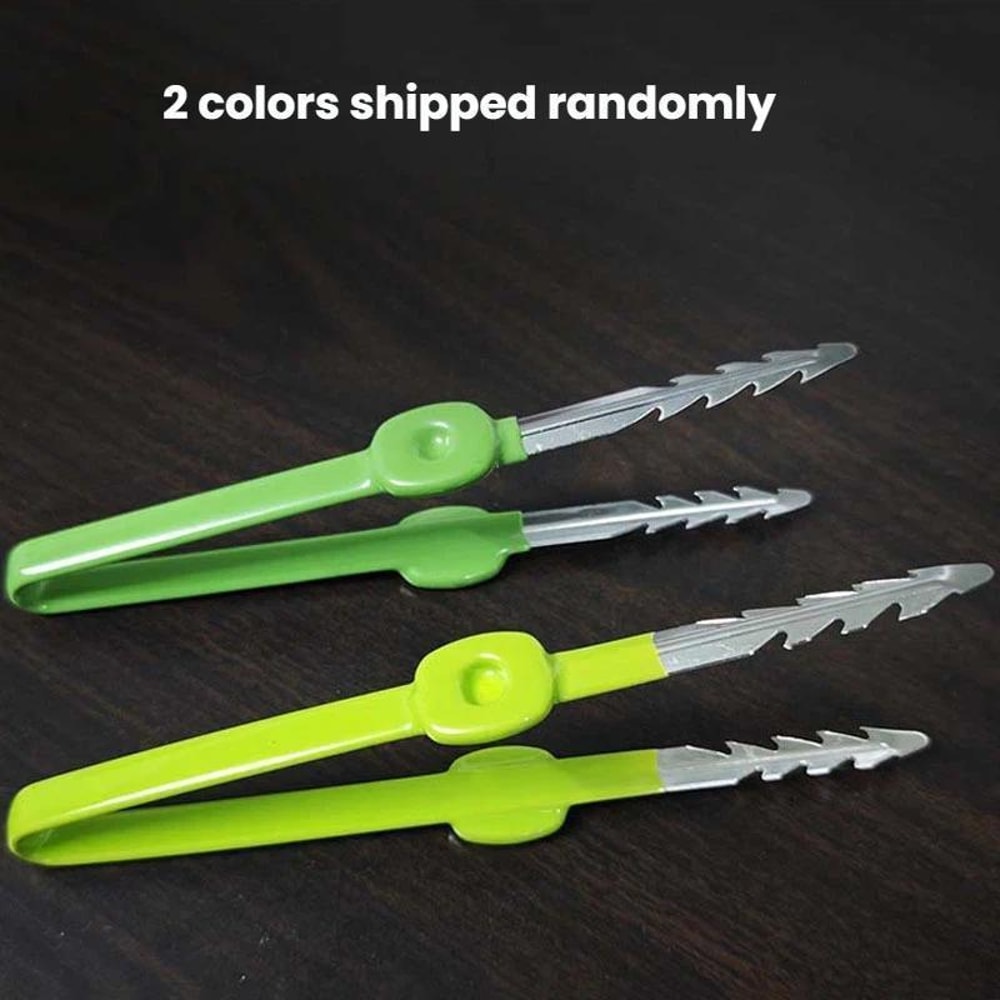 Precision Garden Tweezers Tool For Succulents Weeding Stainless Steel Grip Clip 3