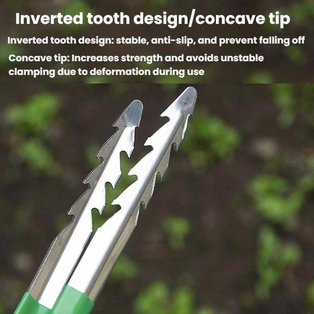 Precision Garden Tweezers Tool For Succulents Weeding Stainless Steel Grip Clip 5