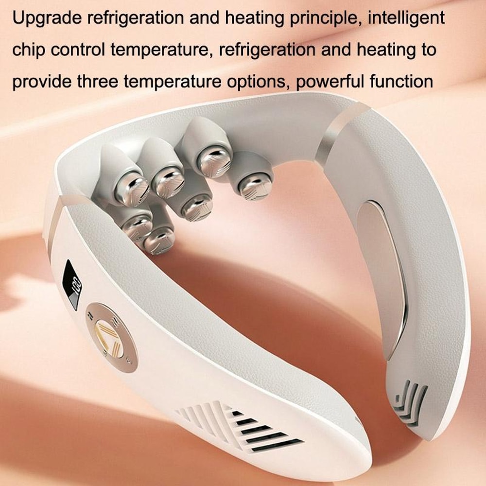 Smart EMS Neck Massager With Heat Cooling Wireless Pulse Muscle Relaxer 1