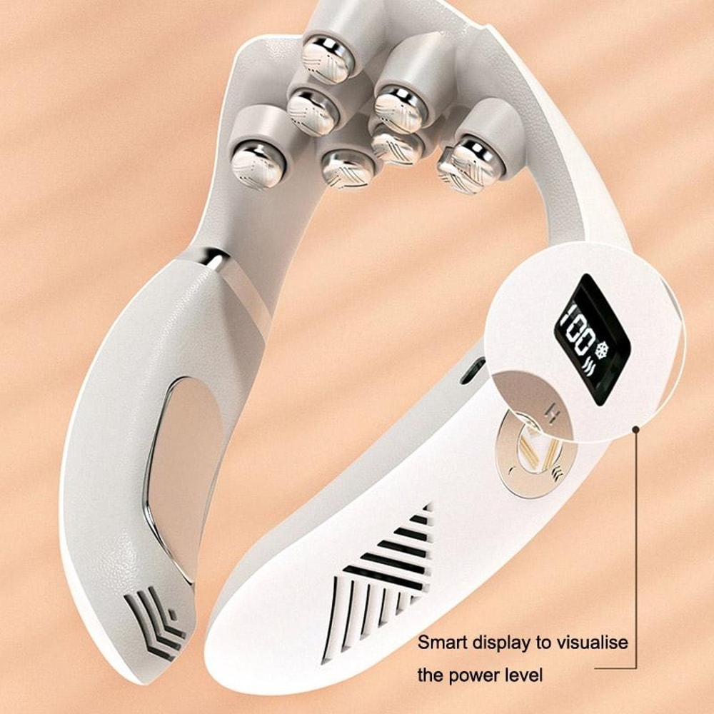 Smart EMS Neck Massager With Heat Cooling Wireless Pulse Muscle Relaxer 2