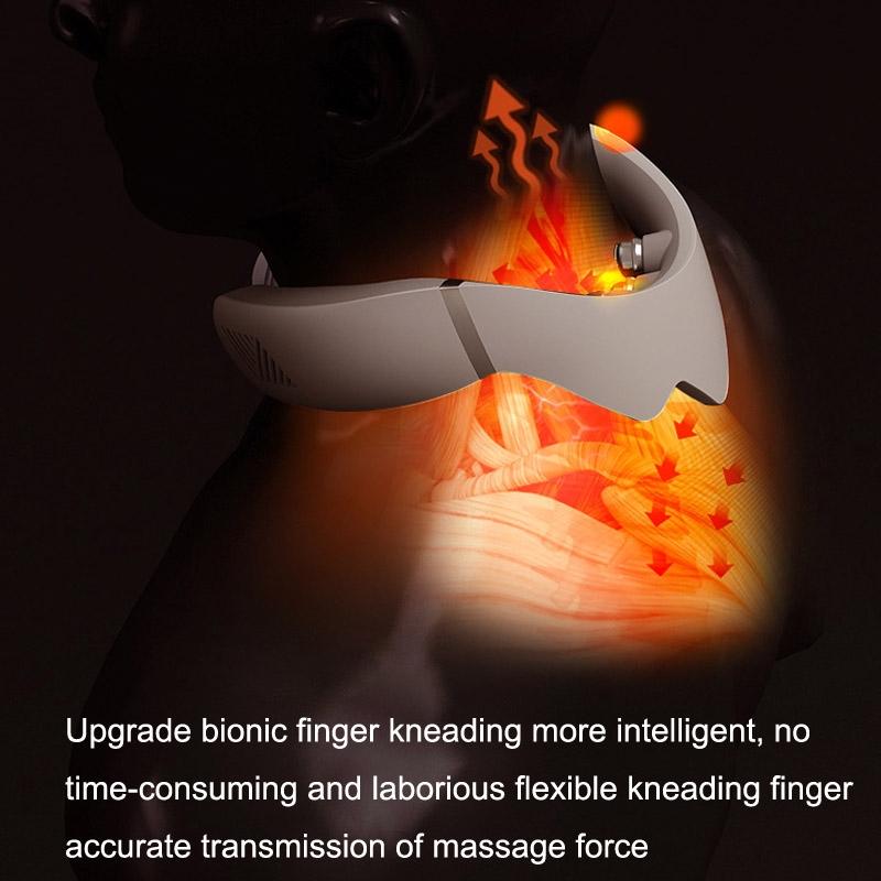 Smart EMS Neck Massager With Heat Cooling Wireless Pulse Muscle Relaxer 5