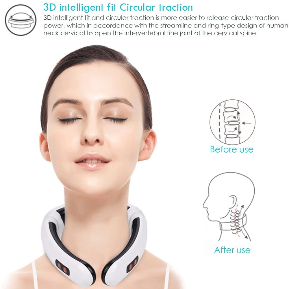 Smart Pulse Neck Massager Electric Cervical Relaxation Device With Heat Therapy 5