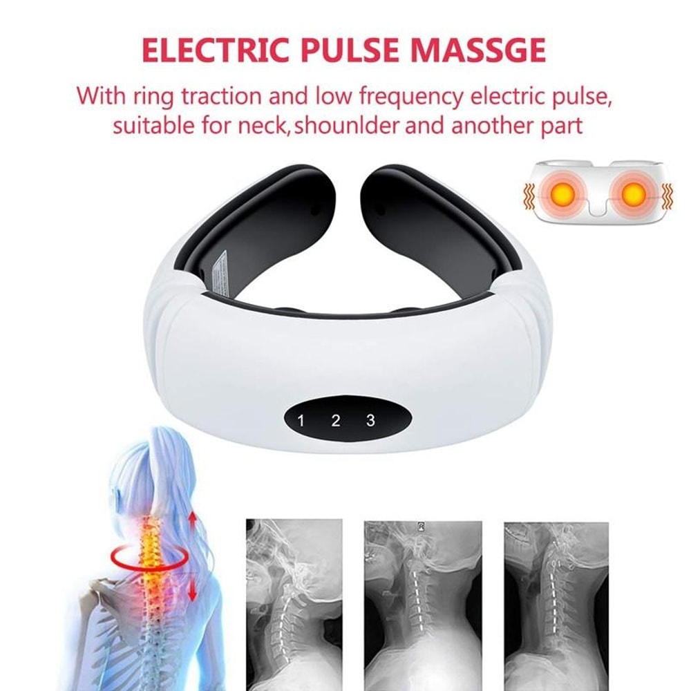 Smart Pulse Neck Massager Electric Cervical Relaxation Device With Heat Therapy 8