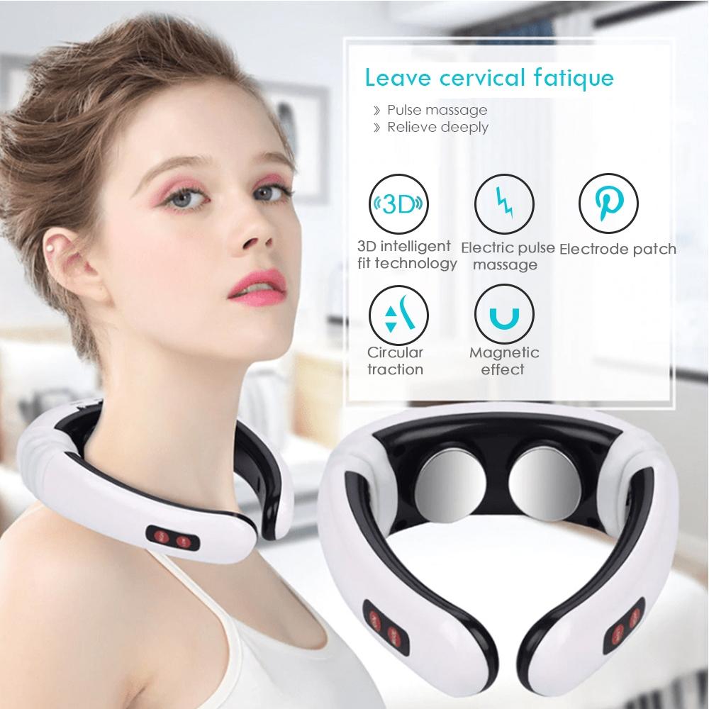 Smart Pulse Neck Massager Electric Cervical Relaxation Device With Heat Therapy 9