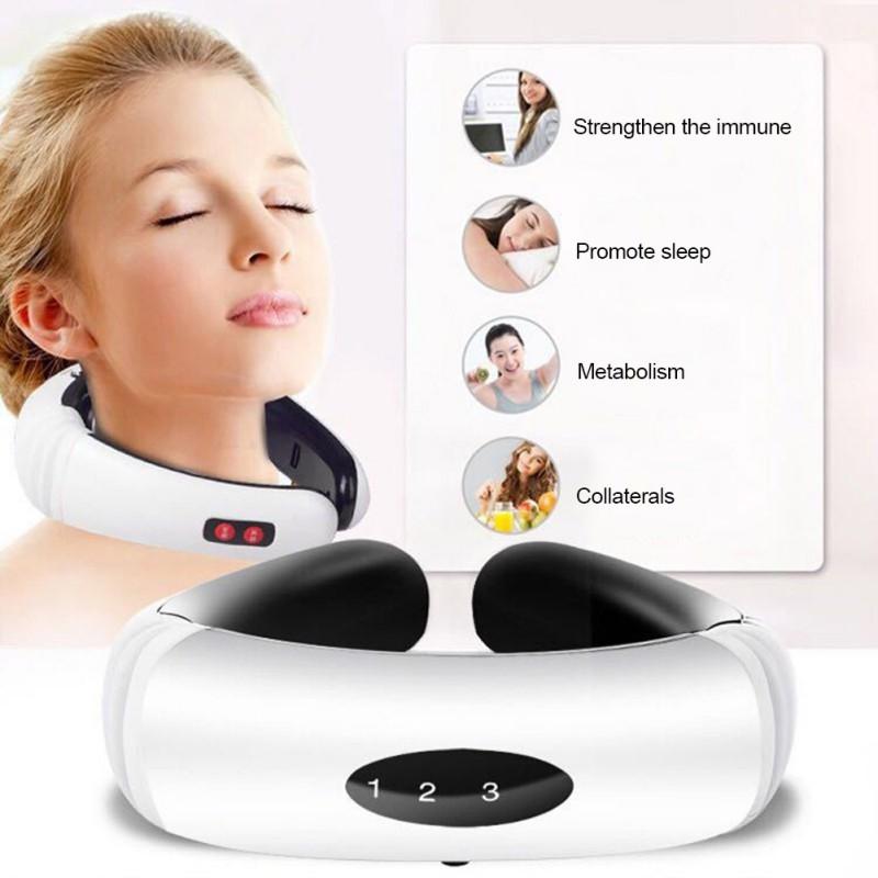 Smart Pulse Neck Massager Electric Cervical Relaxation Device With Heat Therapy 10