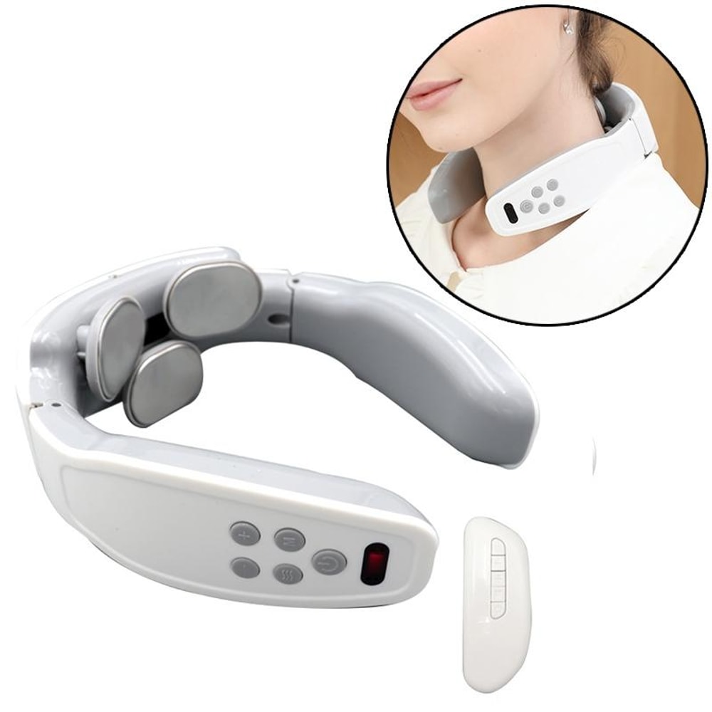 Smart Pulse Neck Massager Electric Cervical Relaxation Device with Heat Therapy