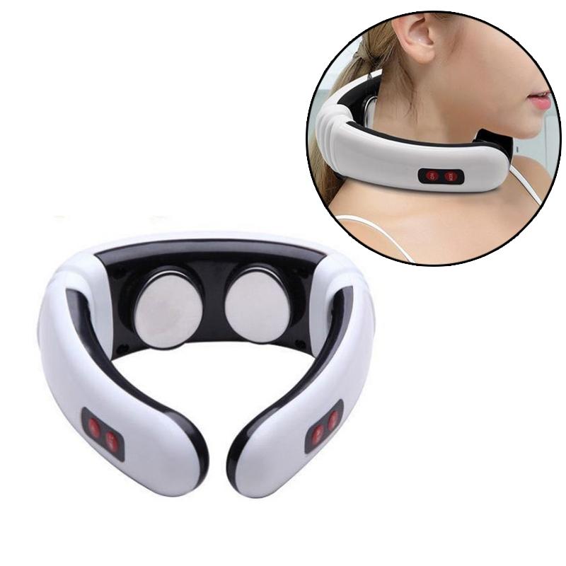 Smart Pulse Neck Massager Electric Cervical Relaxation Device with Heat Therapy