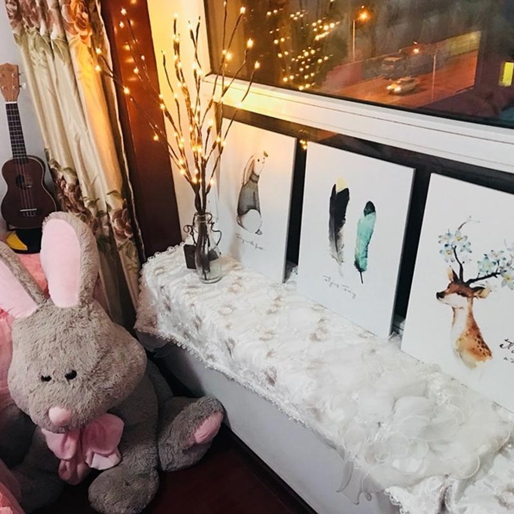 LED Willow Branch Light Decorative Battery Operated Tree Lamp For Home Holiday Decor 3