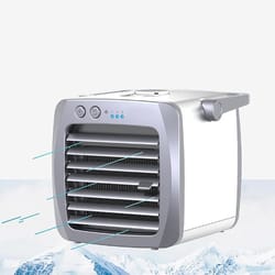 portable usb air cooler fan mini personal desk air conditioner with water tank