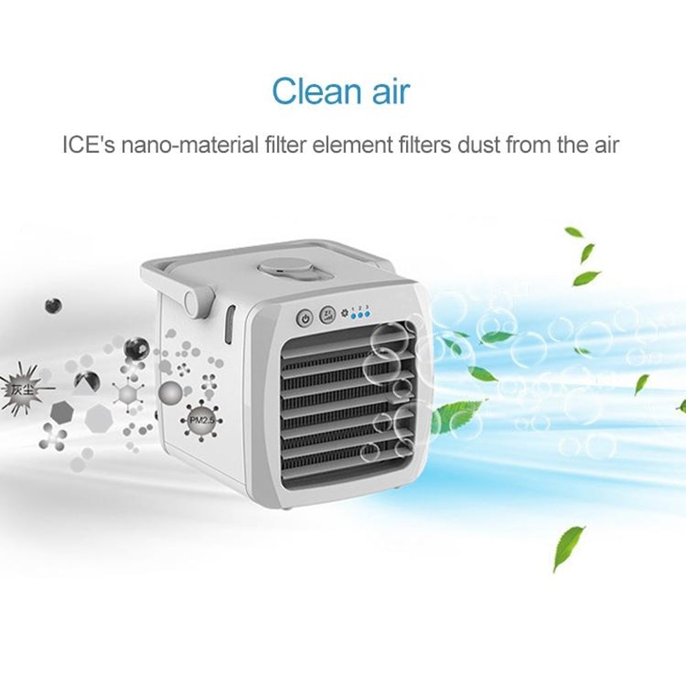 Portable USB Air Cooler Fan Mini Personal Desk Air Conditioner With Water Tank 1